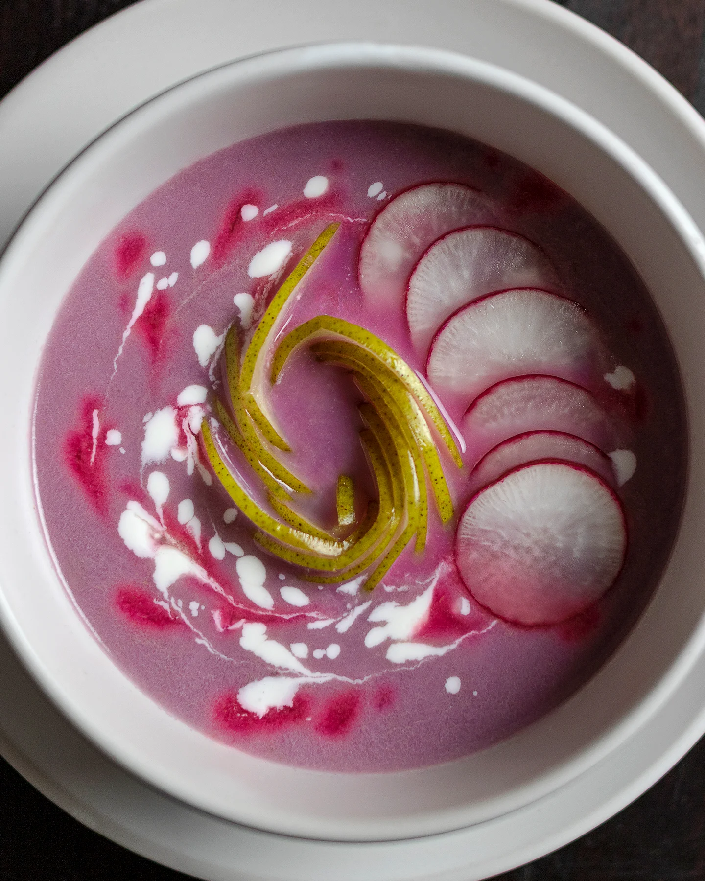 Fotografía de un plato de sopa de un restaurante Chihuahuense.